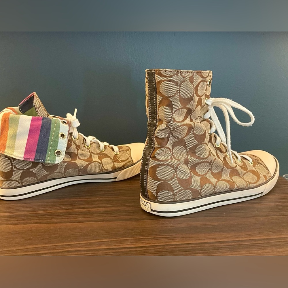 Coach - Women’s - Size 8.5 - High Tops - EUC - Picture 2 of 5
